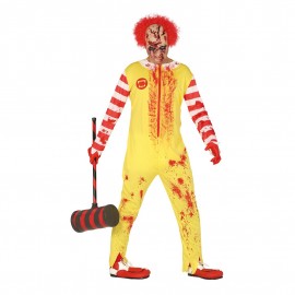 Déguisement de Burger Clown Zombie Adulte