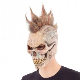 Masque Complet de Tête de Mort Punk en Latex