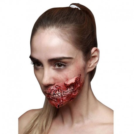 Cicatrice de Zombie en Latex Machoire