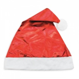 Bonnet de Noël Rouge Métallisé