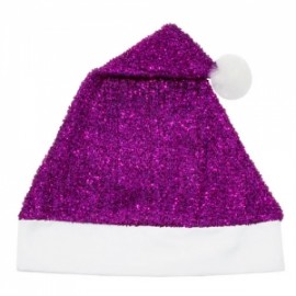 Bonnet de Noël Violet à Paillettes