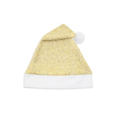 Bonnet de Noël Or à Paillettes