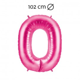Ballon 102 cm En Mylar Chiffre 0
