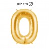 Ballon 102 cm En Mylar Chiffre 0