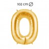 Ballon 102 cm En Mylar Chiffre 0