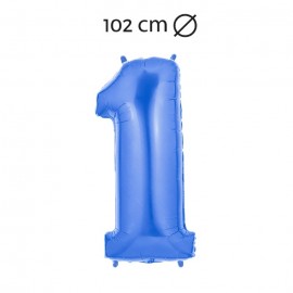 Ballon 102 cm En Mylar Chiffre 1