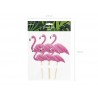 6 Toppers Flamants Rose