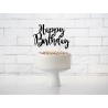 Topper pour Gâteau Happy Birthday