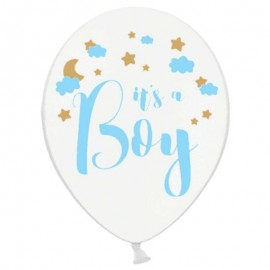 6 Ballons de It's a Boy 30 cm