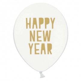 6 Ballons Happy New Year 30 cm