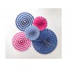 3 Rosettes en Papier Modèles Variés