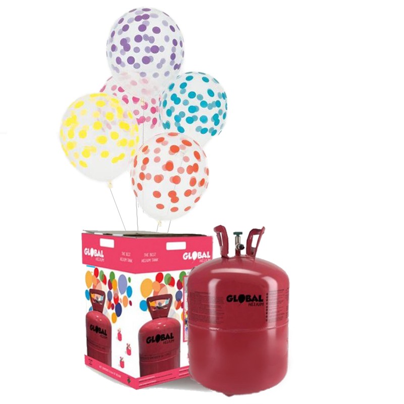 Bouteille D'Hélium 50 Ballons - 0,42m3, Jetable - Pour Anniversaires, Mariages, Fêtes - Livraison Rapide Sparklers Club
