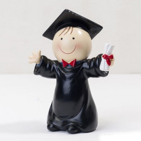 Figurine de Garçon pour Gâteau Remise des Diplômes