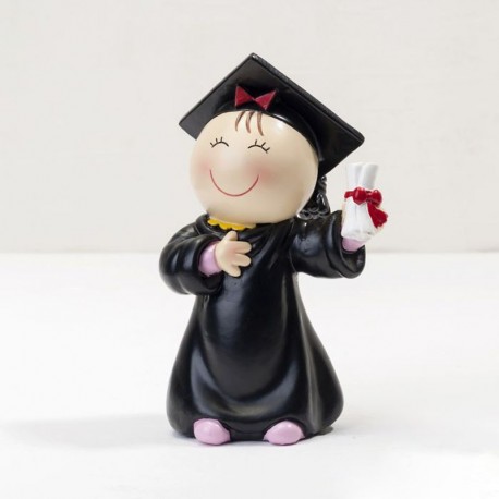 Figurine pour Gâteau Fille Graduée