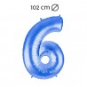 Ballon Numéro 6 Aluminium 100 cm