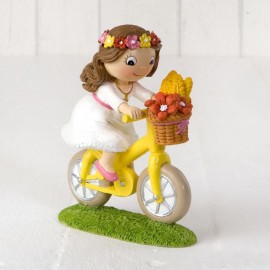 Figurine pour Gâteaux de Fille de Vélo