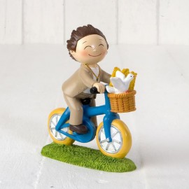 Figurine pour Gâteau de Garçon en Vélo