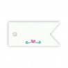 77 Cartes Banderole avec Coeur 3,7 cm x 1,7 cm
