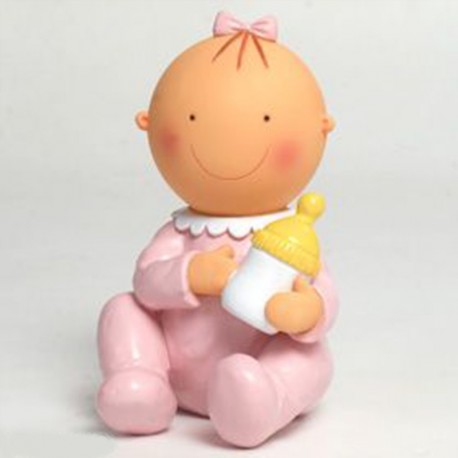 Figurine pour Gâteaux et Tirelire Bébé Assis et Biberon