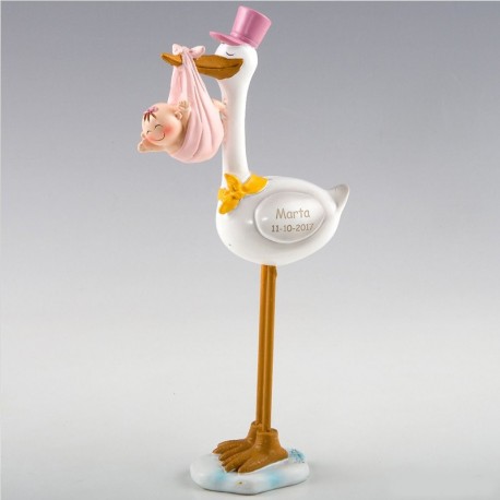 Figurine pour Gâteau de Cigogne avec Chapeau