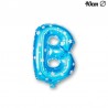Ballon Lettre B Bleu Avec Etoiles 40 cm