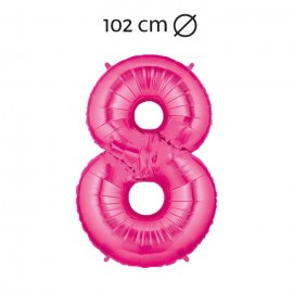 Ballon numéro 8 Aluminium 100 cm