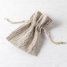 24 Sachets en Coton avec Lignes 10 x 13 cm