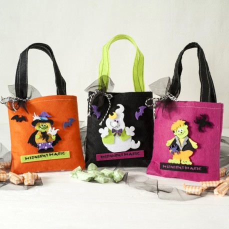 3 Sacs d'Halloween avec 16 Bonbons