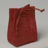 12 Sachets Rouges en Maille 5 x 6,5 cm