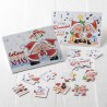 2 Puzzles en Carte Postale de Noël 15 Pièces Chantant