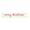 20 Cartes Banderole Merry Christmas 11x2 cm