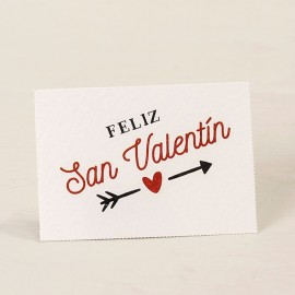 5 Cartes Prédécoupées Feliz San Valentín 5 x 3,5 cm