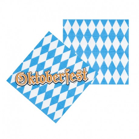 12 Serviettes Oktoberfest 33 cm