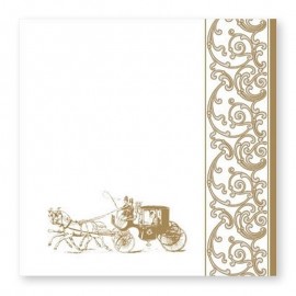 20 Serviettes Avec Chariot Chevaux 33 cm 20 Serviettes Avec Chariot Chevaux 33 cm