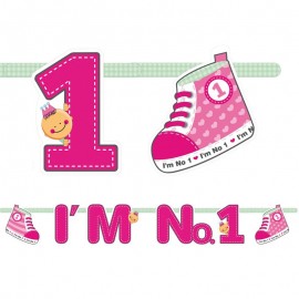 Fanion I'm Nº1 Pour Fille 16 x 110 cm