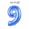 Ballon 102 cm en Mylar Chiffre 9