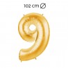 Ballon 102 cm en Mylar Chiffre 9