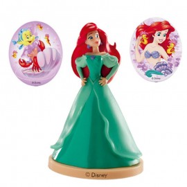 Kit avec Brochettes Princesse Ariel pour Gateaux