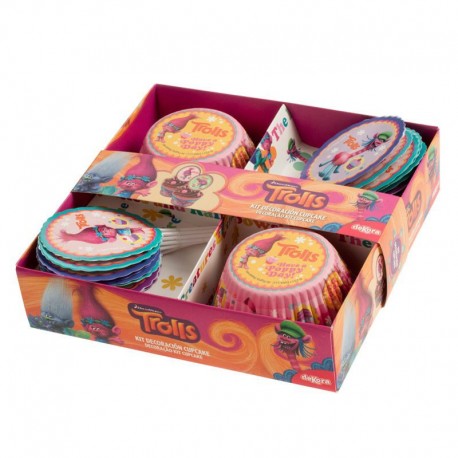 Kit de Décoration Cupcake Trolls