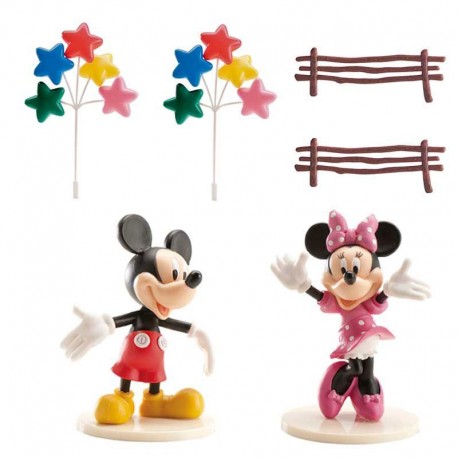 Kit Décoration Mickey & Minnie pour Gâteau