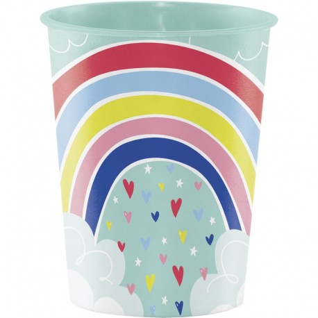 Gobelet Arc-en-Ciel en Plastique 475 mL