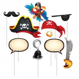 10 Accessoires Photobooth Trésor Pirate