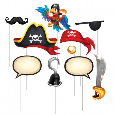 10 Accessoires Photobooth Trésor Pirate