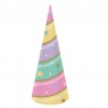 8 Chapeaux Licorne en aluminium doré
