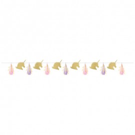 Guirlande Licorne en aluminium doré