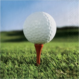 18 Serviettes Golf 33 cm