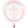 Ballon Brillant Croix Rose 45 Cm