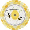 8 Assiettes Abeilles Baby 23 cm