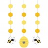 3 Décorations Suspendues Abeilles Baby