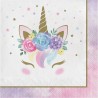 16 Serviettes Bébé Licorne 33 cm